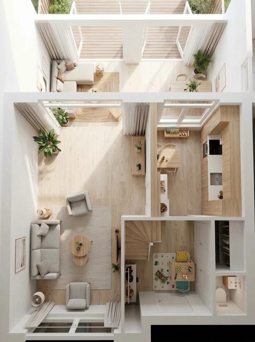 Scandinavian Living Room design — interior photo by GenRoom AI