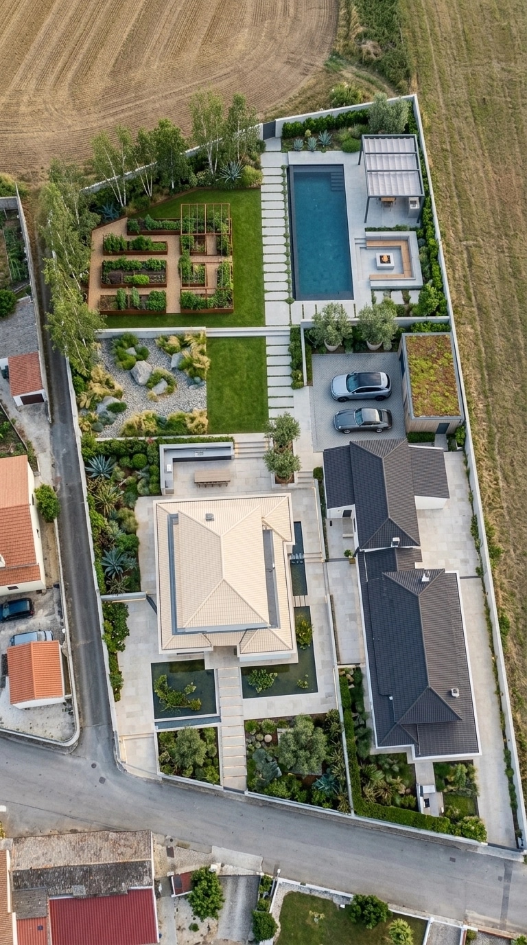 Landscape design in Contemporary Yard style — Yard by GenRoom AI