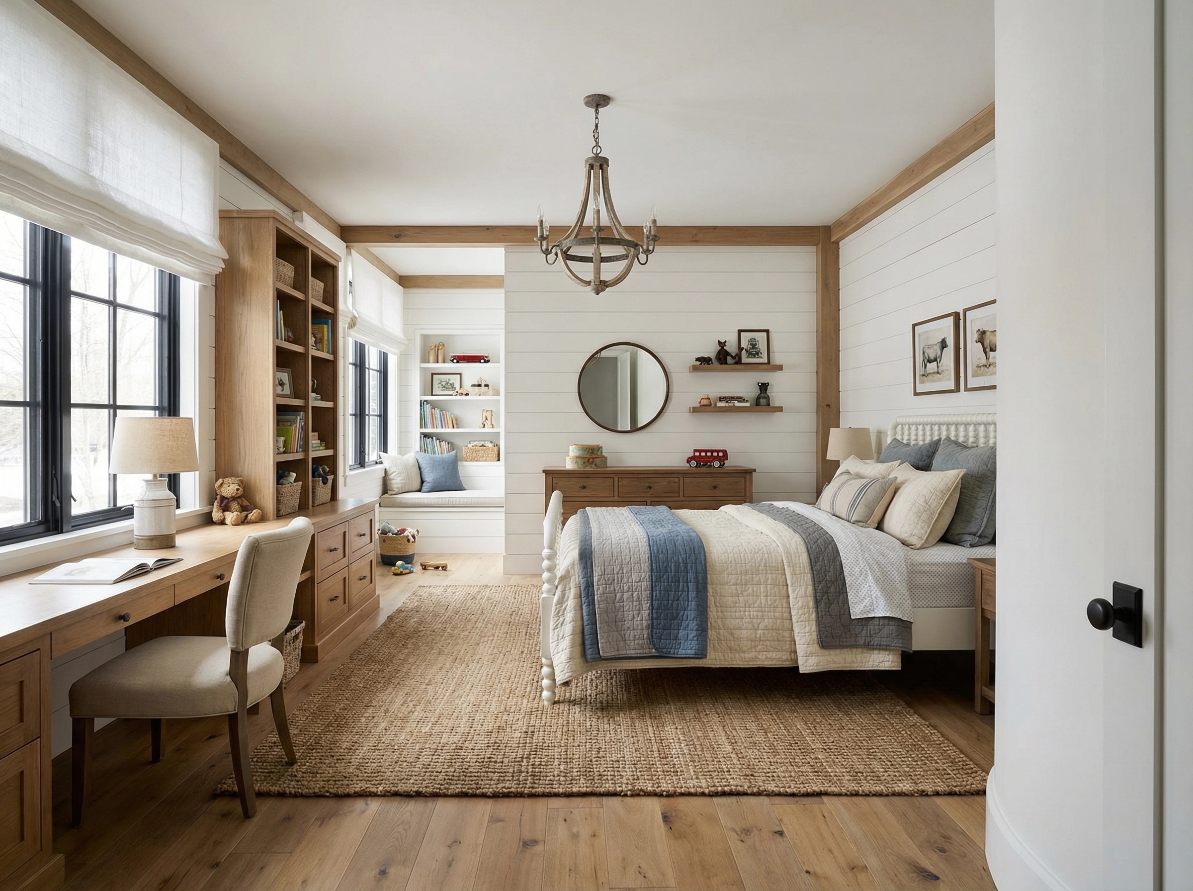 Modern Farmhouse Kids Room design — interior photo by GenRoom AI