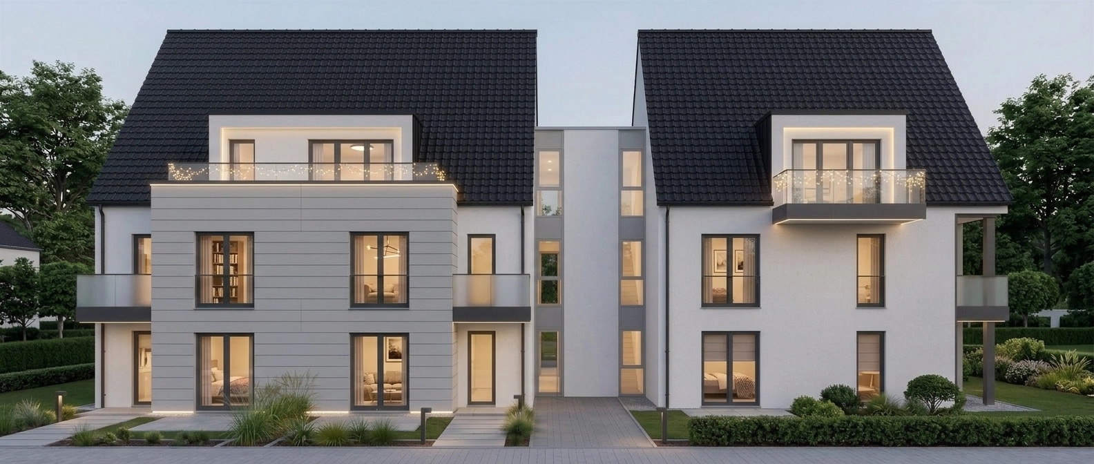 Facade design in German Modernist Facade style — Facade by GenRoom AI