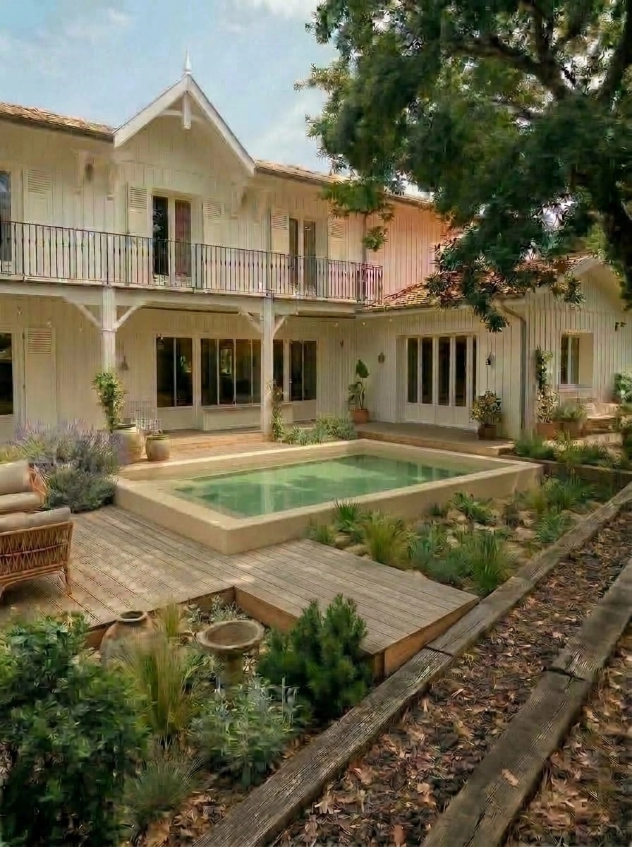 Landscape design in Eco Natural Garden style — Yard by GenRoom AI