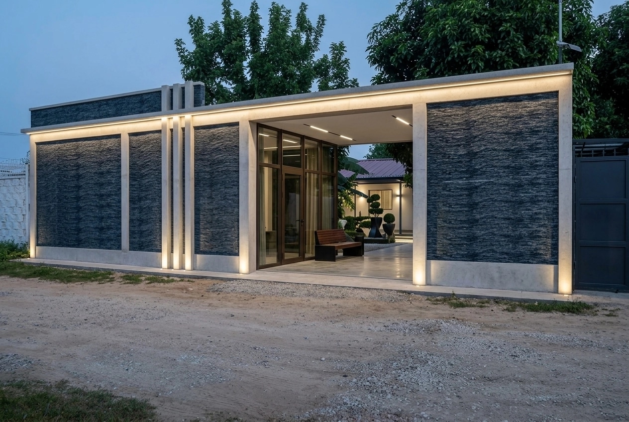 Minimalist Facade Facade design — facade photo by GenRoom AI