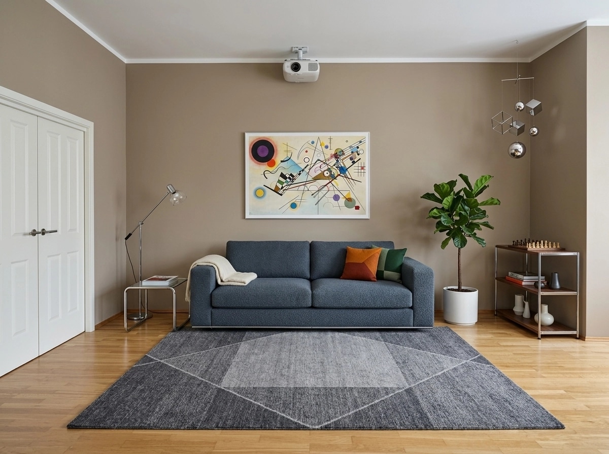Design d'intérieur en style Bauhaus — Salon par GenRoom AI