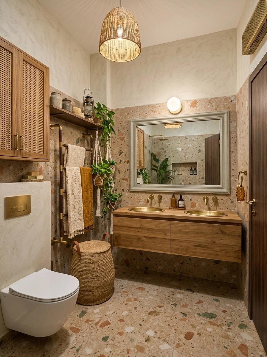 Interior design in Bohemian style — Bathroom by GenRoom AI