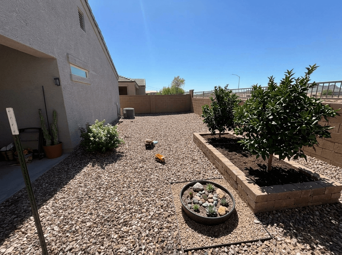 Yard design in no_style style — photo by GenRoom AI