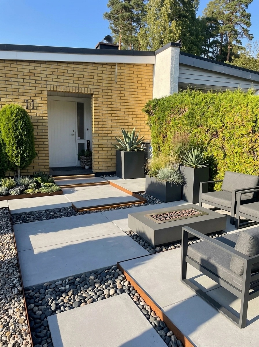 Landscape design in Contemporary Yard style — Yard by GenRoom AI