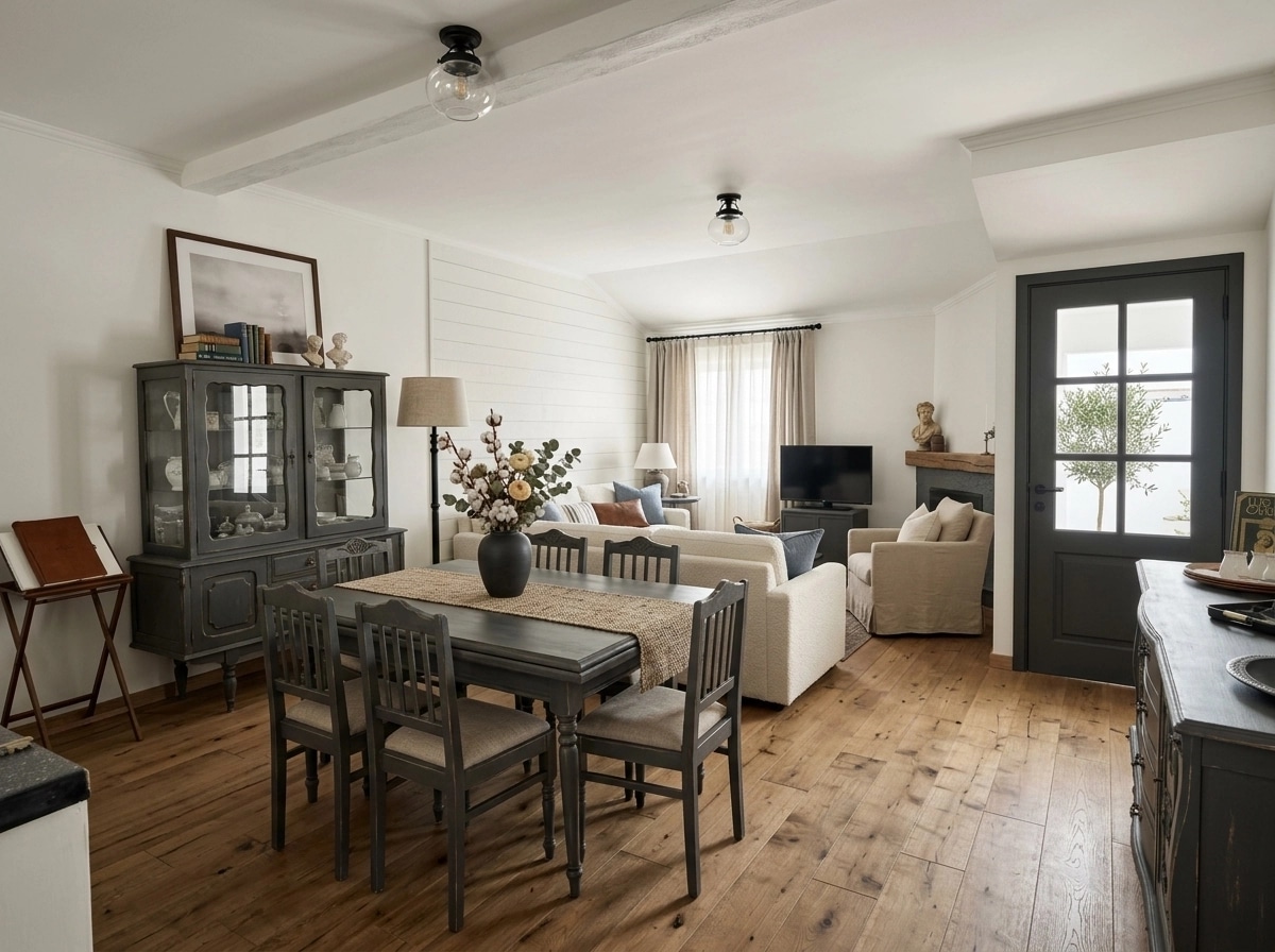 Modern Farmhouse Living Room design — interior photo by GenRoom AI