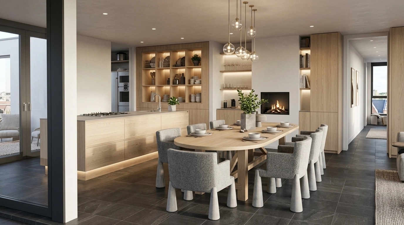 Scandinavian Cucina design — interior photo by GenRoom AI