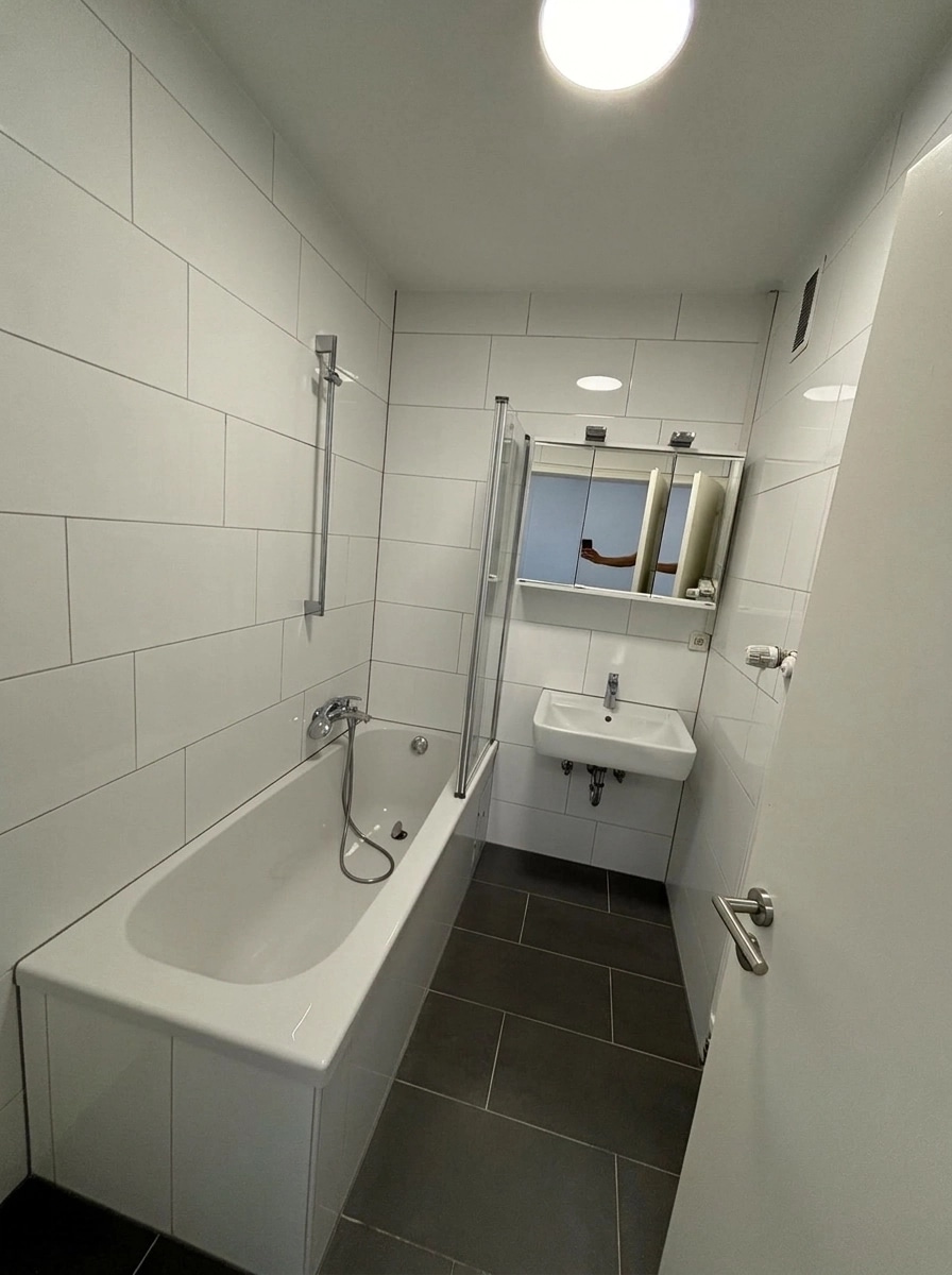 Bathroom interior in no_style style — photo by GenRoom AI