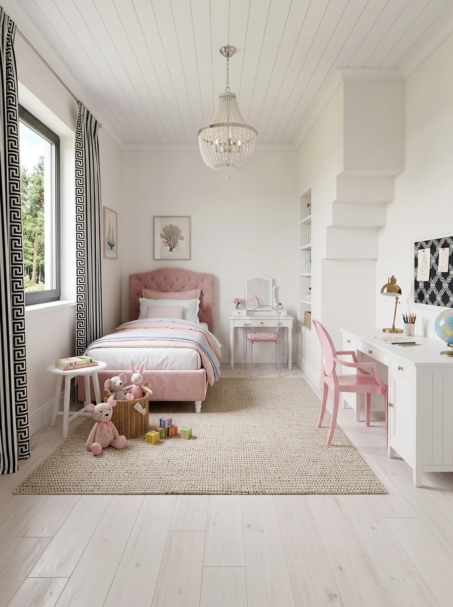 Interior design in Coastal / Hamptons style — Kids Room by GenRoom AI