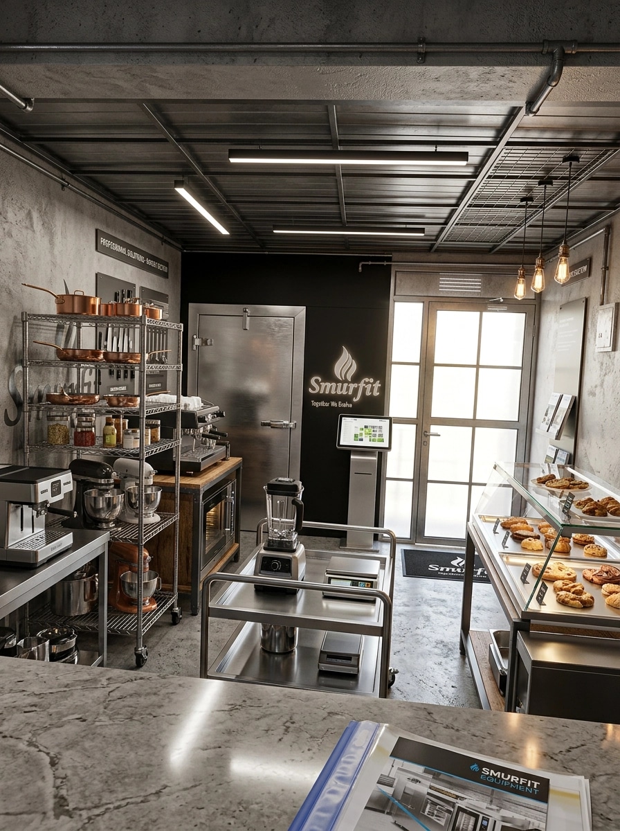 Interior design in Loft / Industrial style — showroom by GenRoom AI