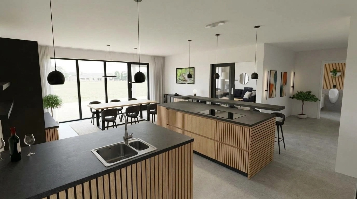 Kitchen interior in no_style style — photo by GenRoom AI