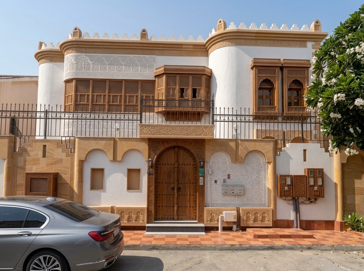 Arabian Facade Facade design — facade photo by GenRoom AI