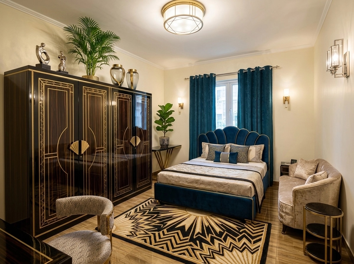 Art Deco Yatak Odası design — interior photo by GenRoom AI