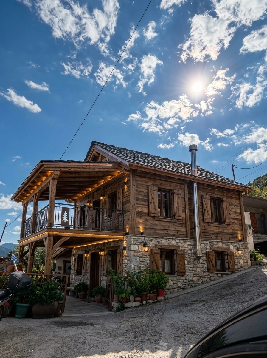 Facade design in Chalet Facade style — photo by GenRoom AI