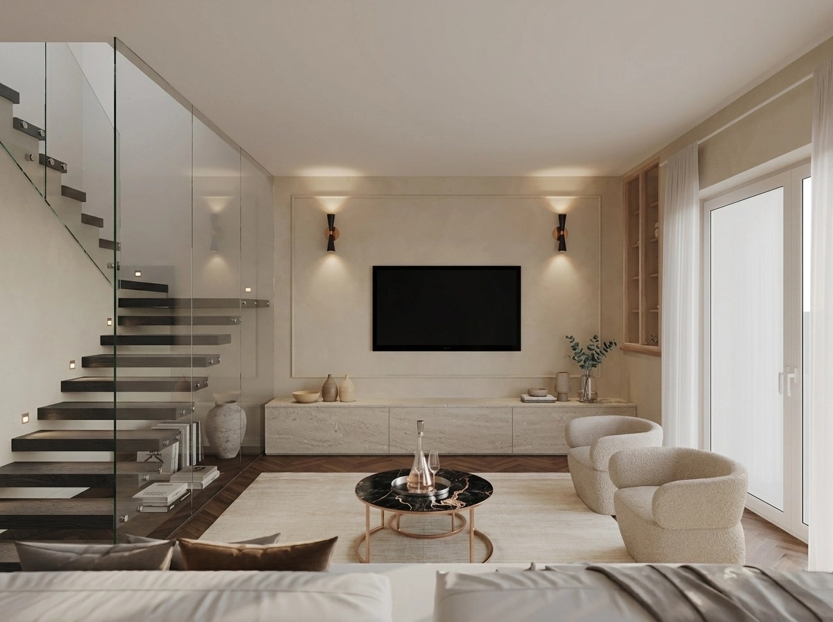 Scandinavian Living Room design — interior photo by GenRoom AI