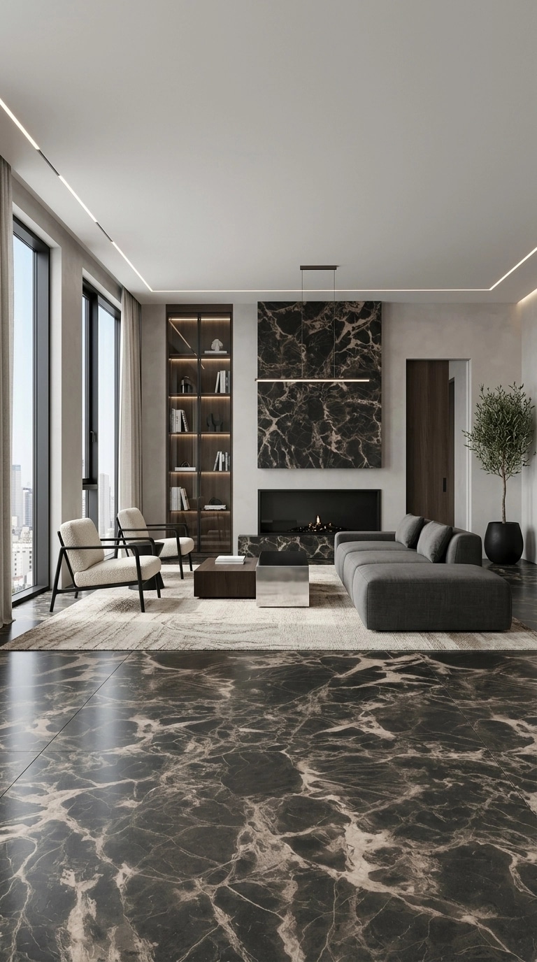 Minimalism Living Room design — interior photo by GenRoom AI
