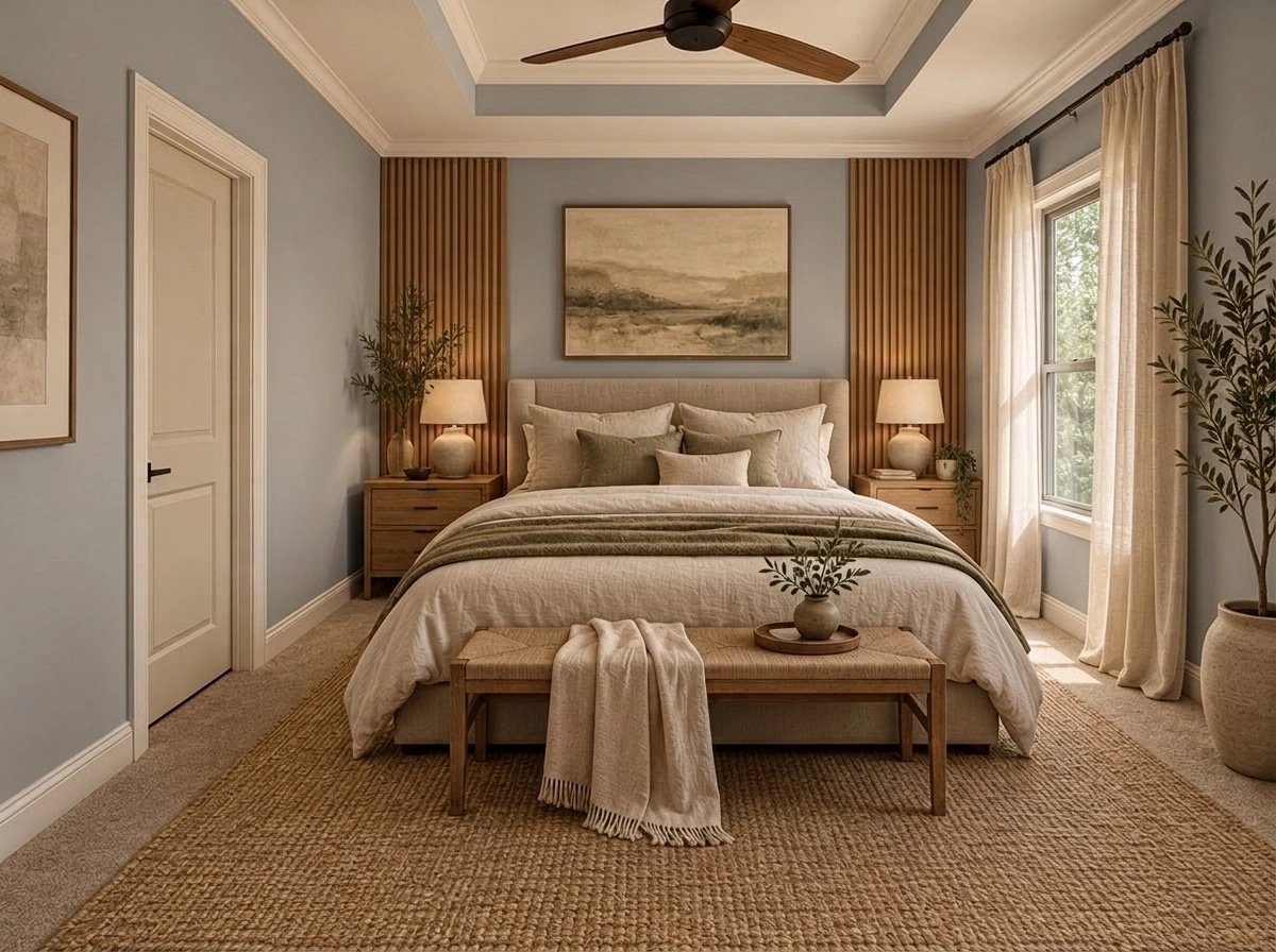 Interior design in Japandi style — Bedroom by GenRoom AI