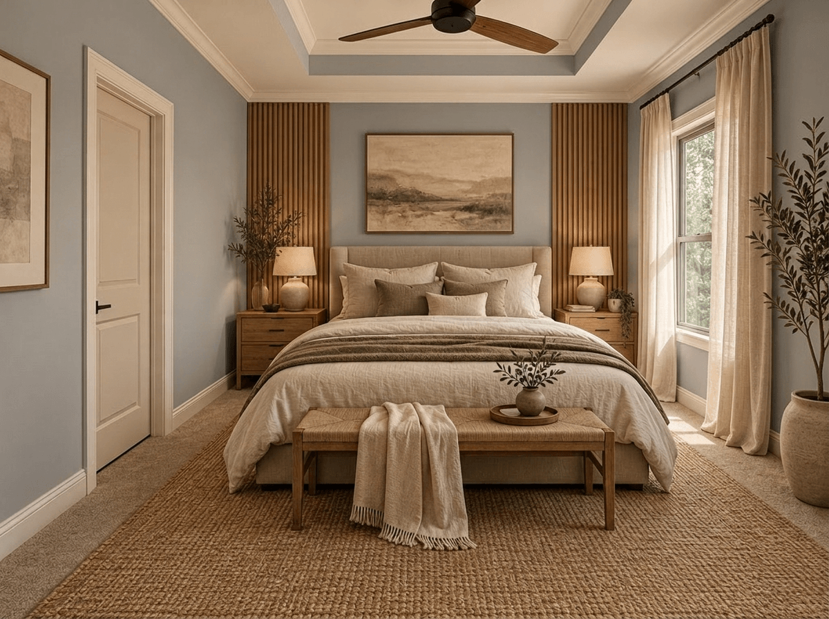 Japandi Bedroom design — interior photo by GenRoom AI
