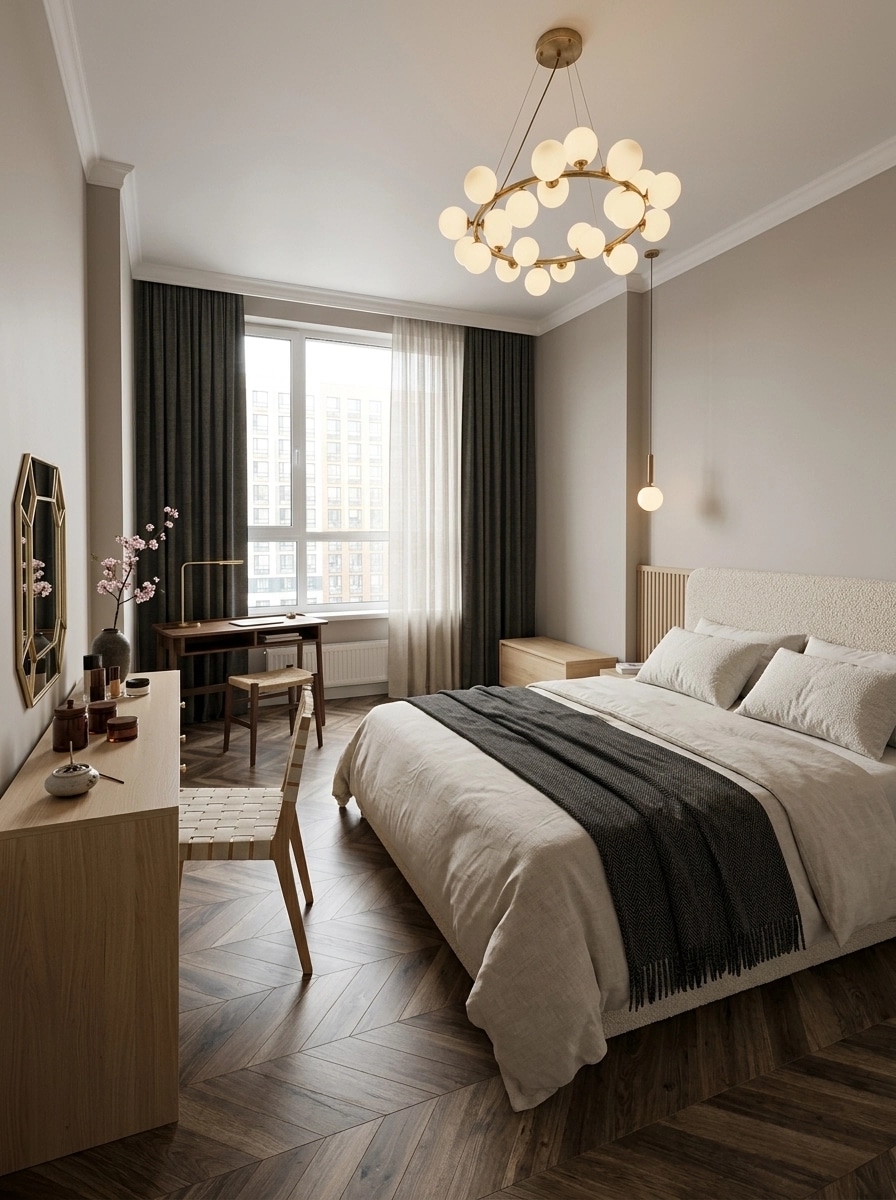 Japandi Bedroom design — interior photo by GenRoom AI