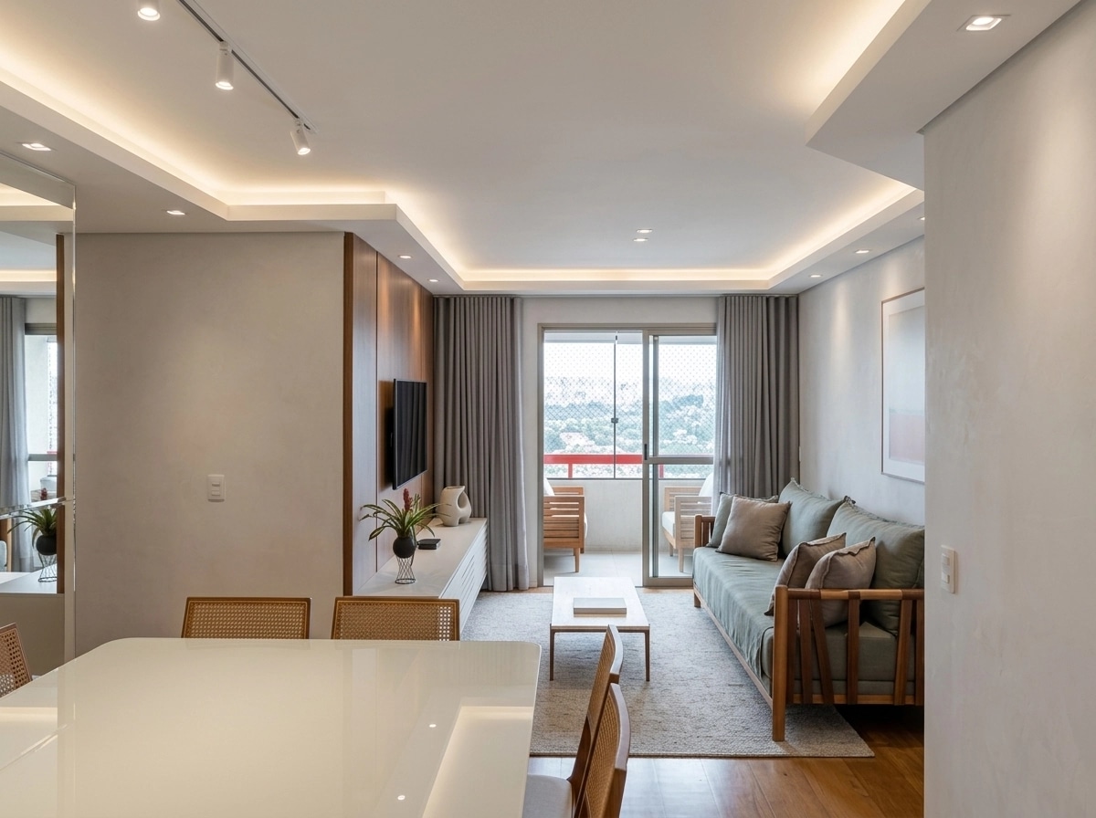Minimalism Living Room design — interior photo by GenRoom AI