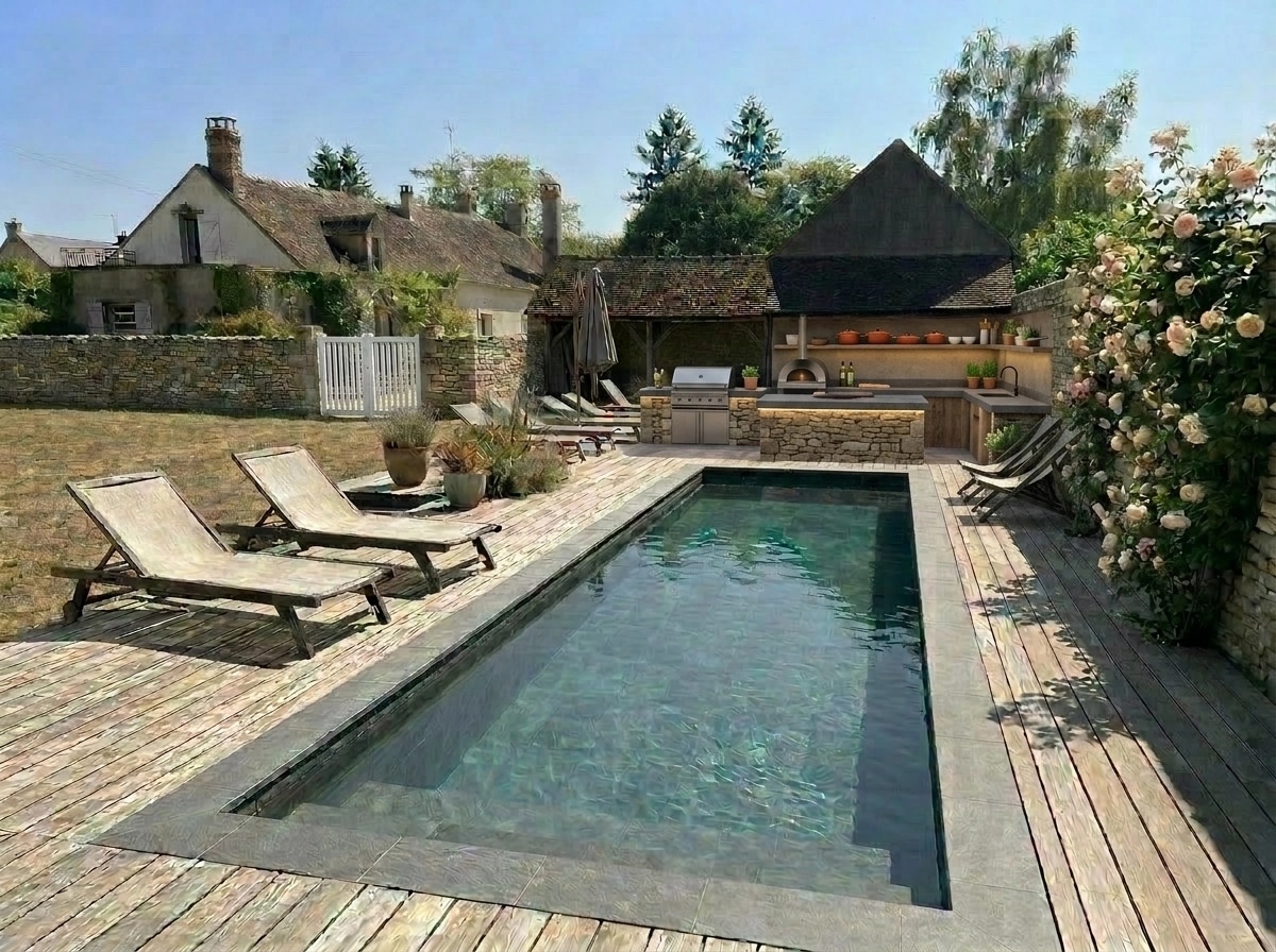 Yard design in no_style style — photo by GenRoom AI