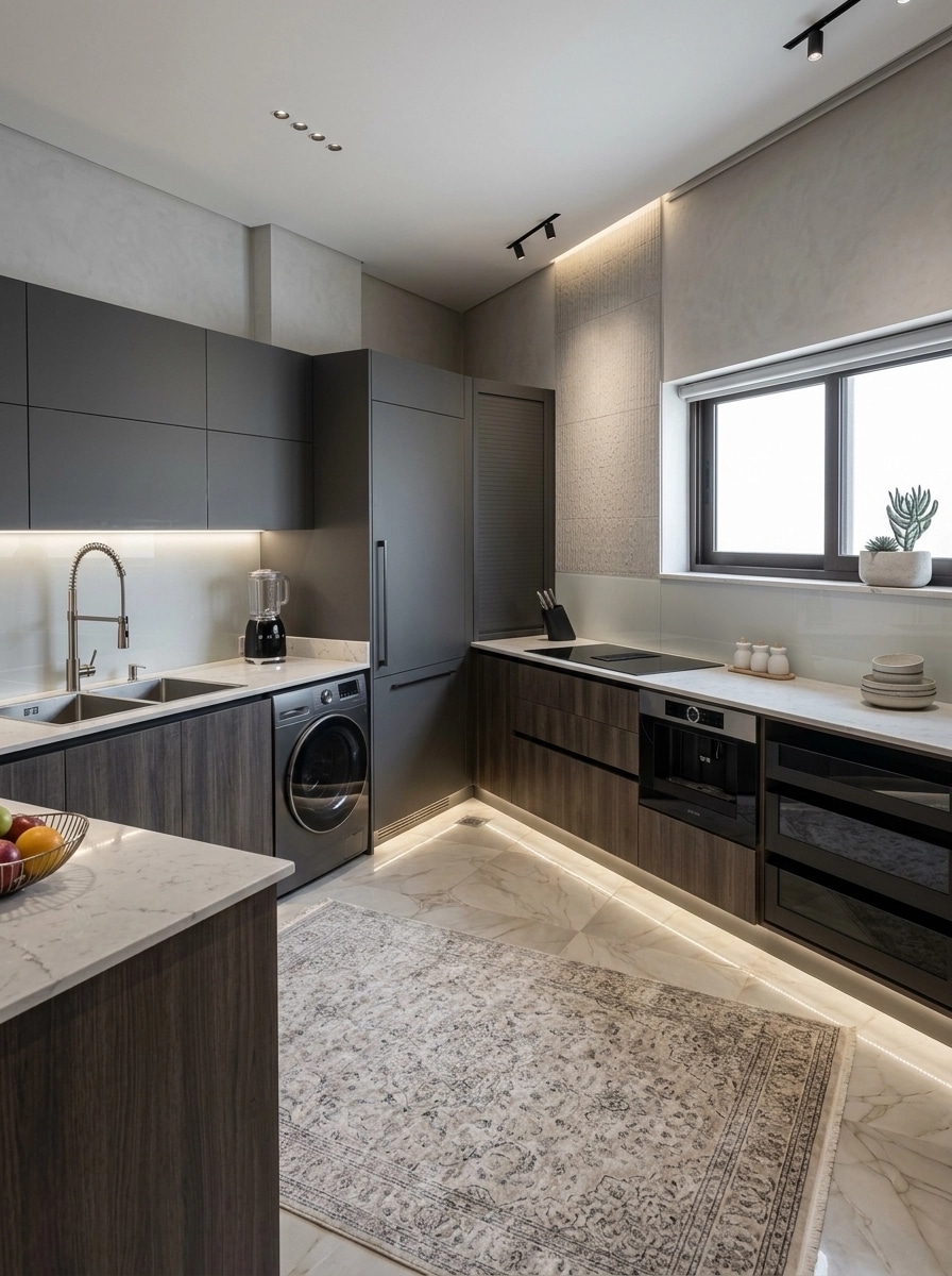 Interior design in Contemporary style — Kitchen by GenRoom AI