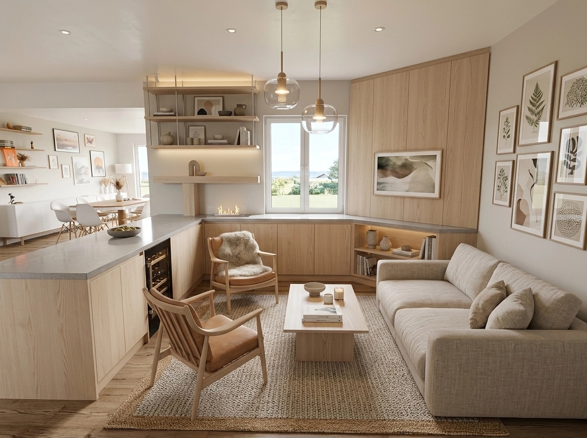 Scandinavian Living Room design — interior photo by GenRoom AI