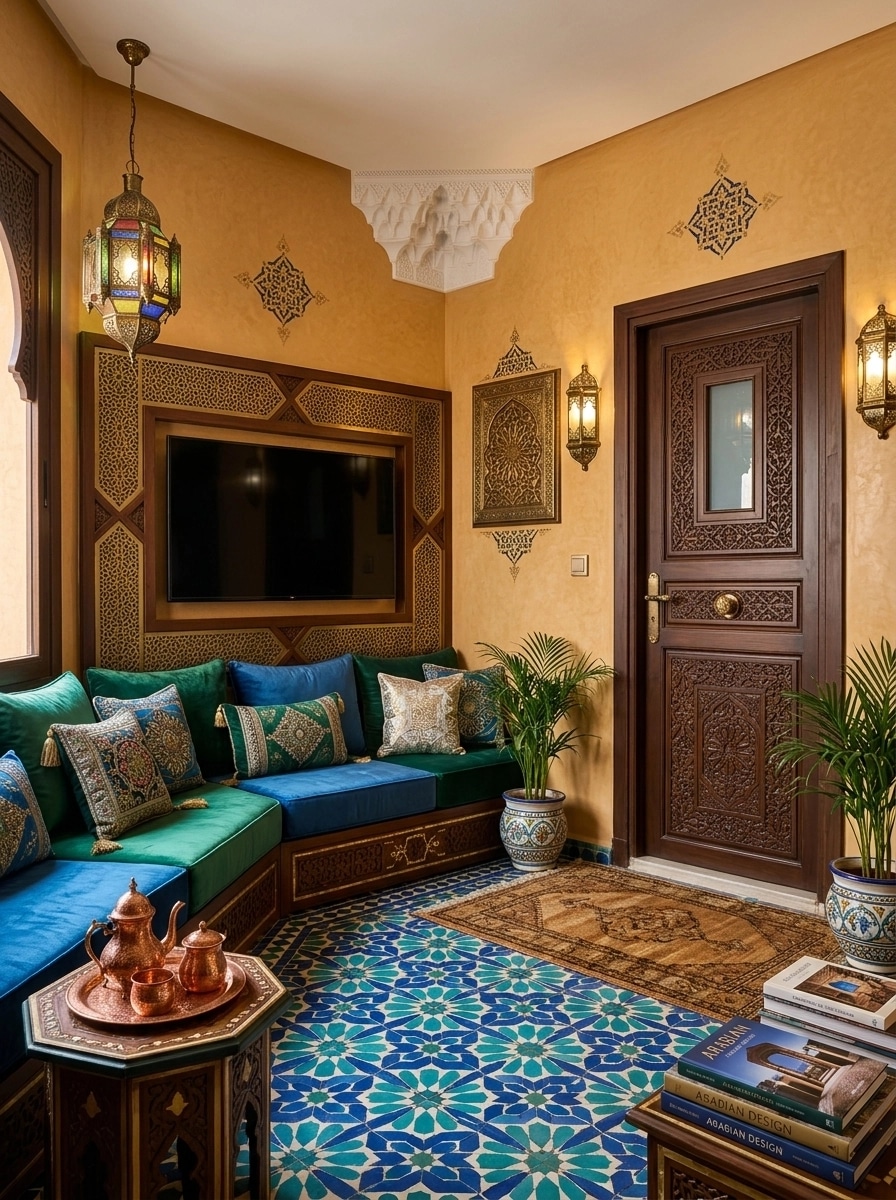 Interior design in Arabian / Moroccan style — lobby by GenRoom AI