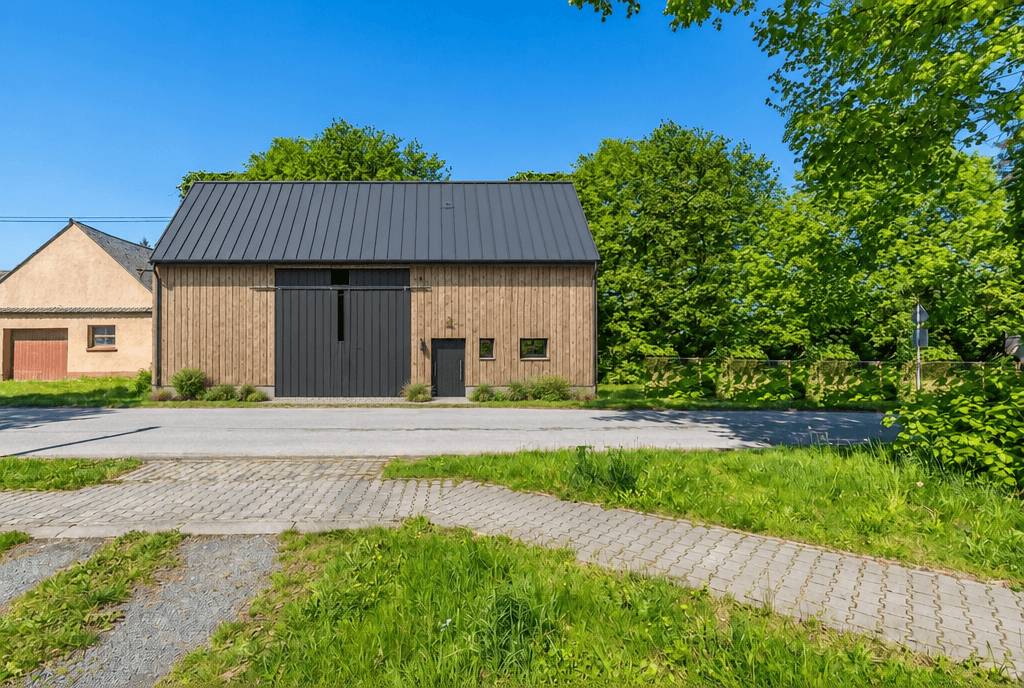 Facade design in Barnhouse Facade style — Facade by GenRoom AI