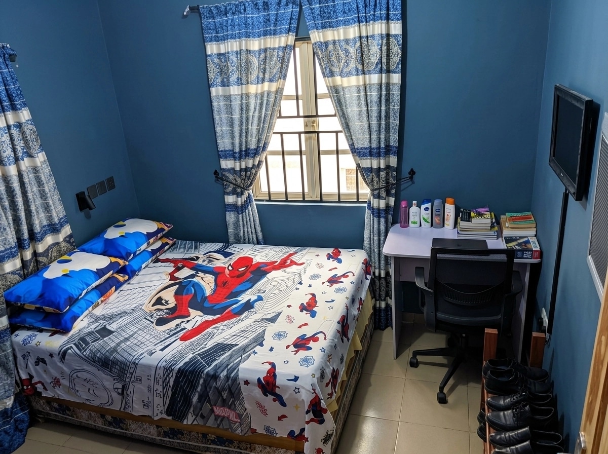 Interior design in Blacktec style — Bedroom by GenRoom AI