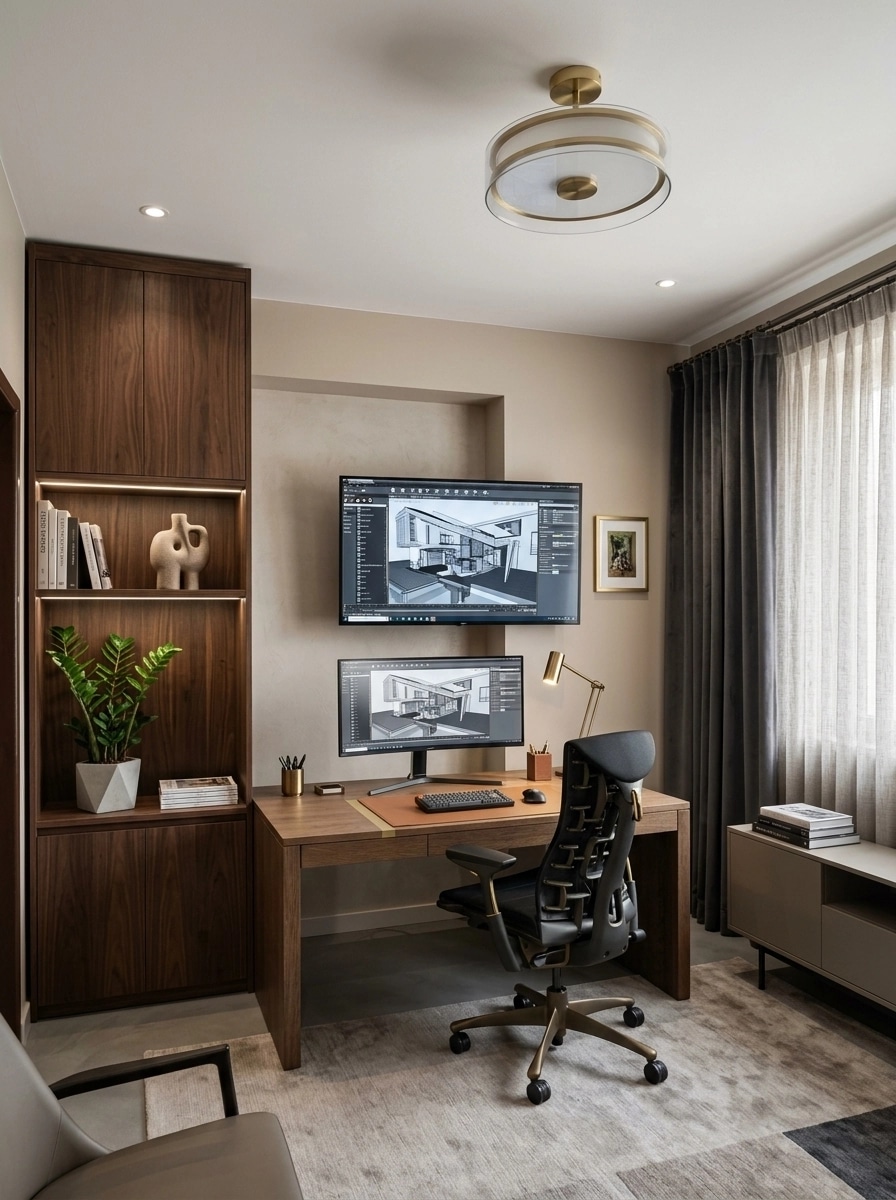 Interior design in Contemporary style — home_office by GenRoom AI