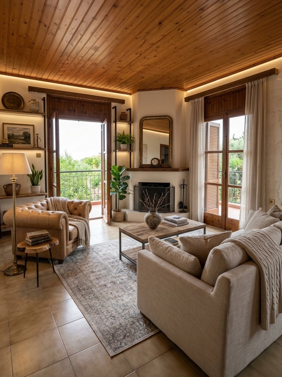 Modern Farmhouse Living Room design — interior photo by GenRoom AI