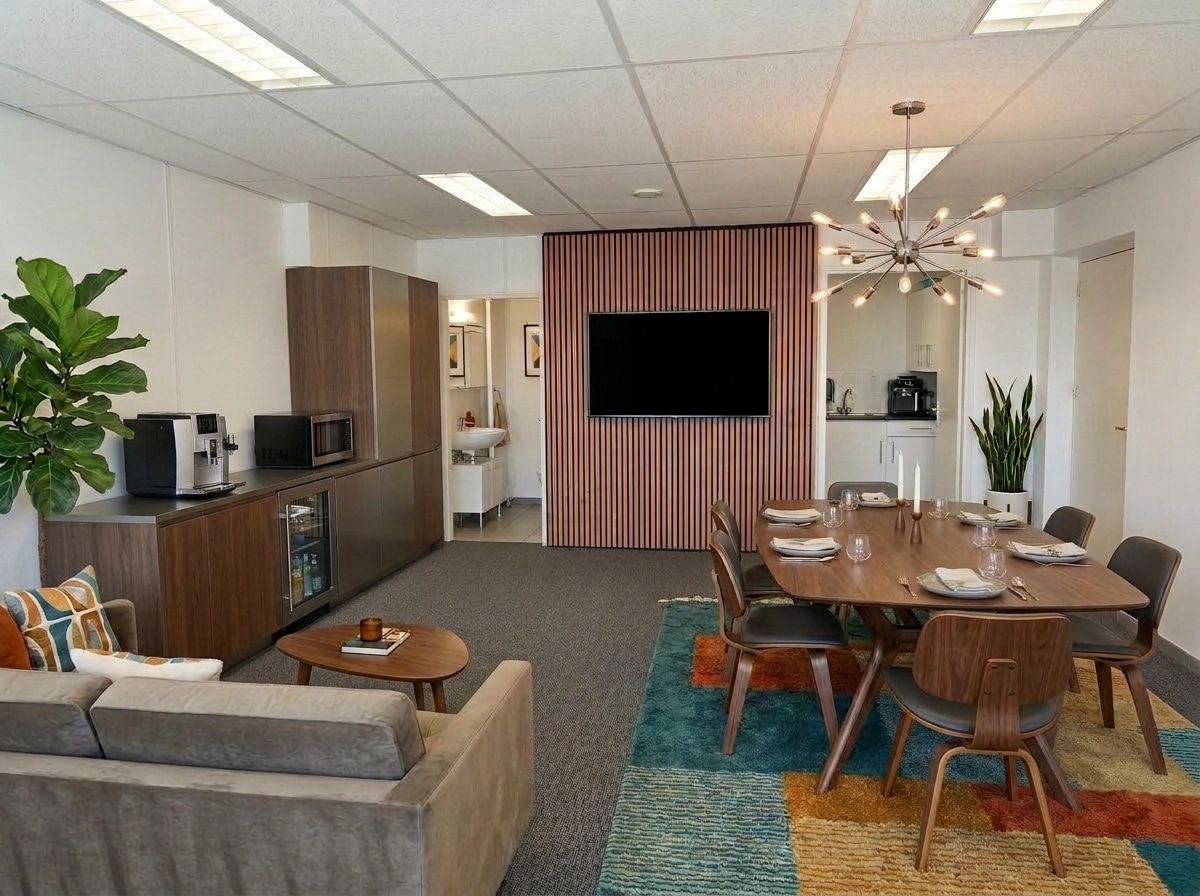 Design d'intérieur en style Mid-Century Modern — dining_room par GenRoom AI