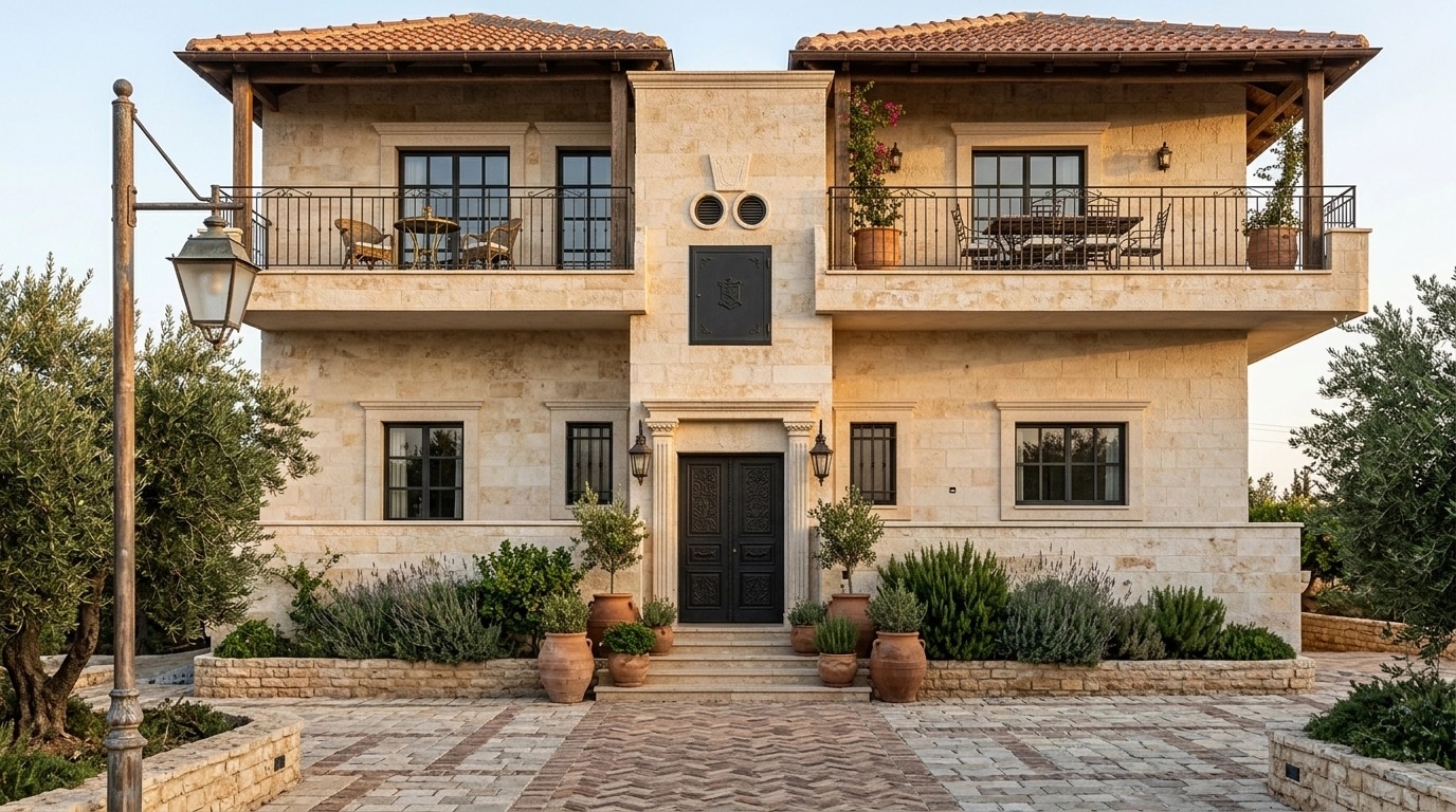 Mediterranean Facade Facade design — facade photo by GenRoom AI