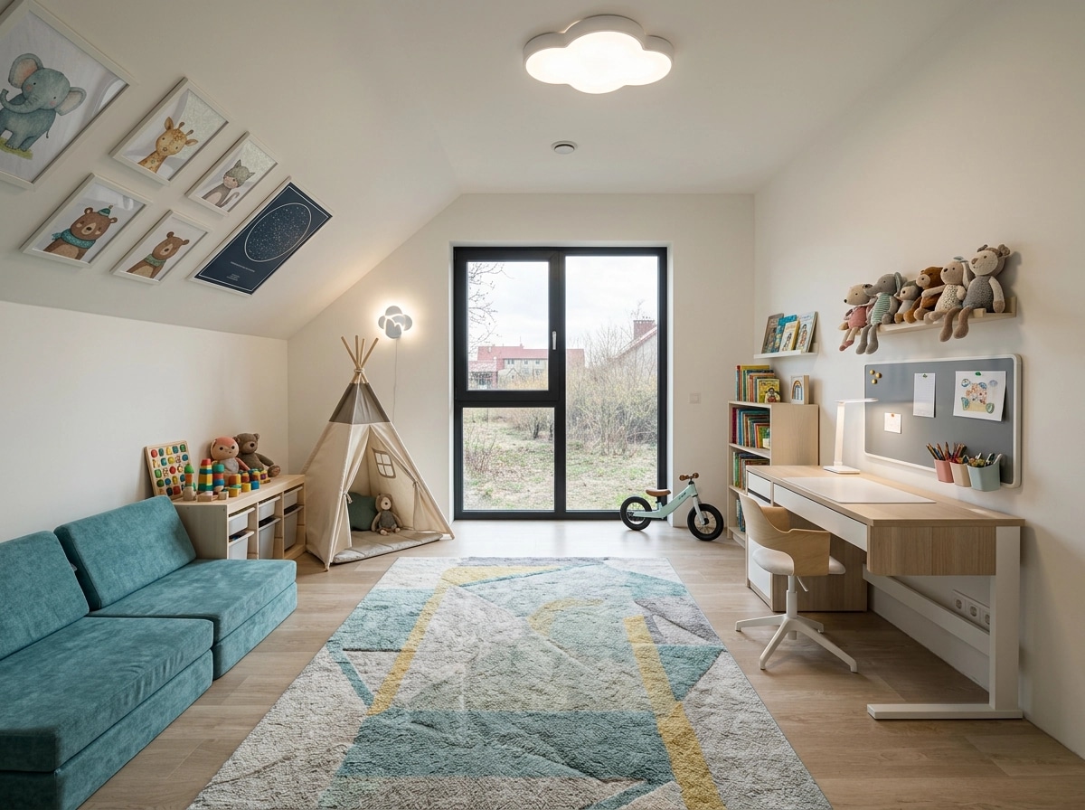 Interior design in Contemporary style — Kids Room by GenRoom AI