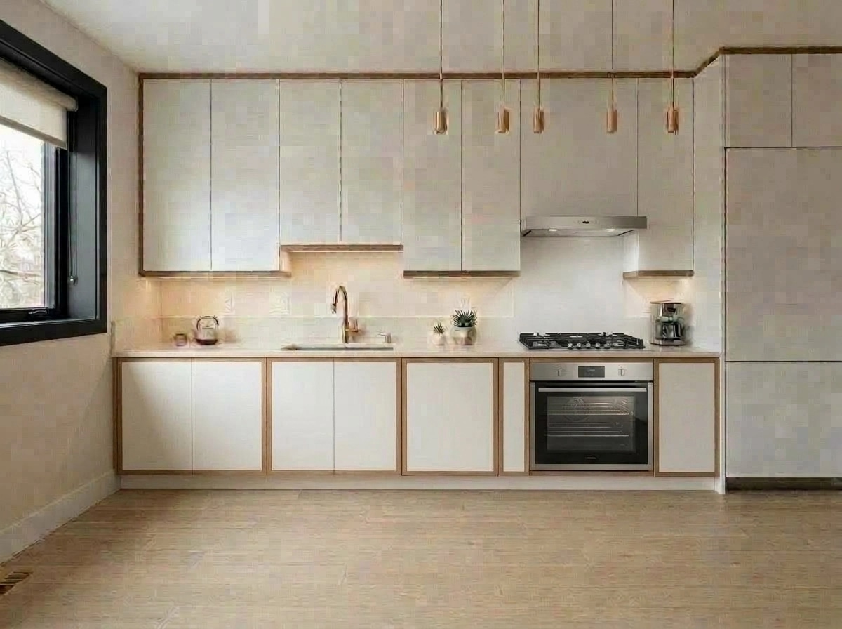 Mid-Century Modern Kitchen design — interior photo by GenRoom AI