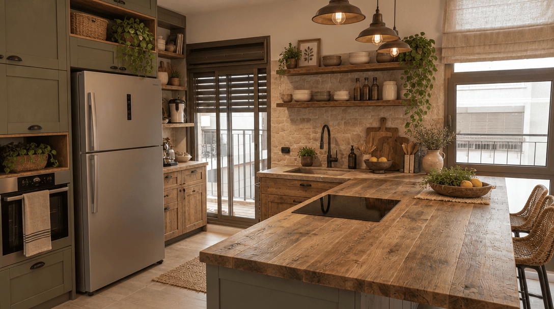Design d'intérieur en style Rustic — Cuisine par GenRoom AI