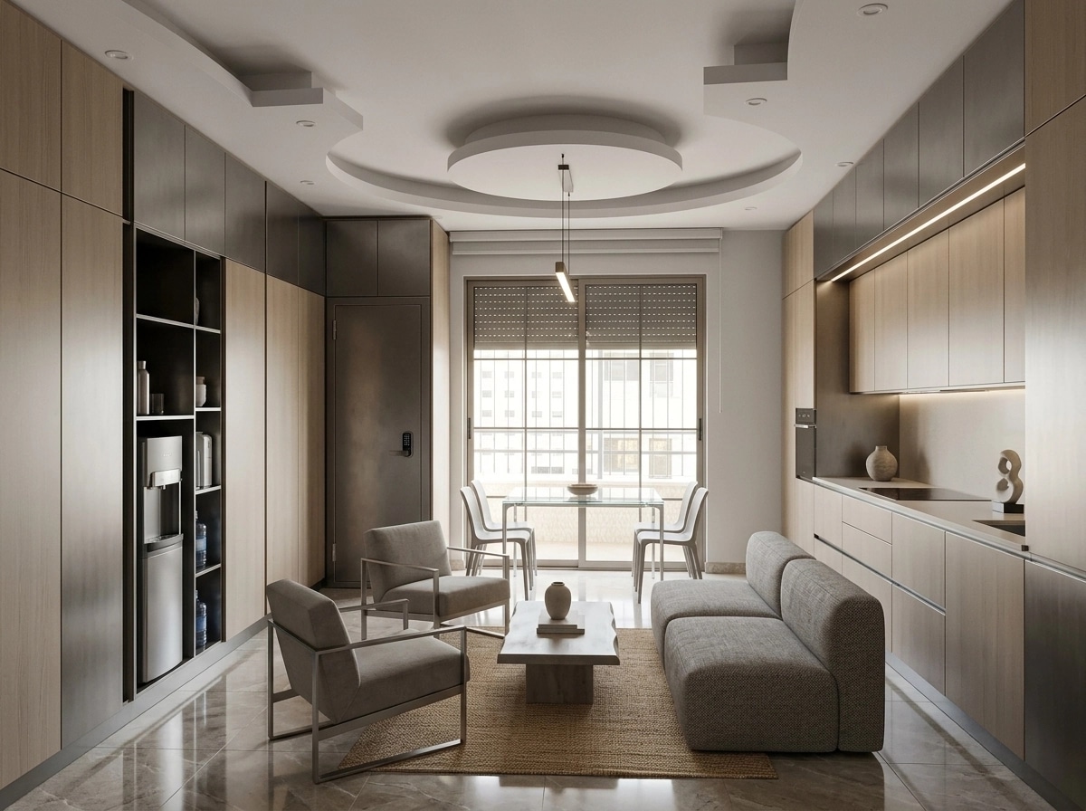 Minimalism Living Room design — interior photo by GenRoom AI