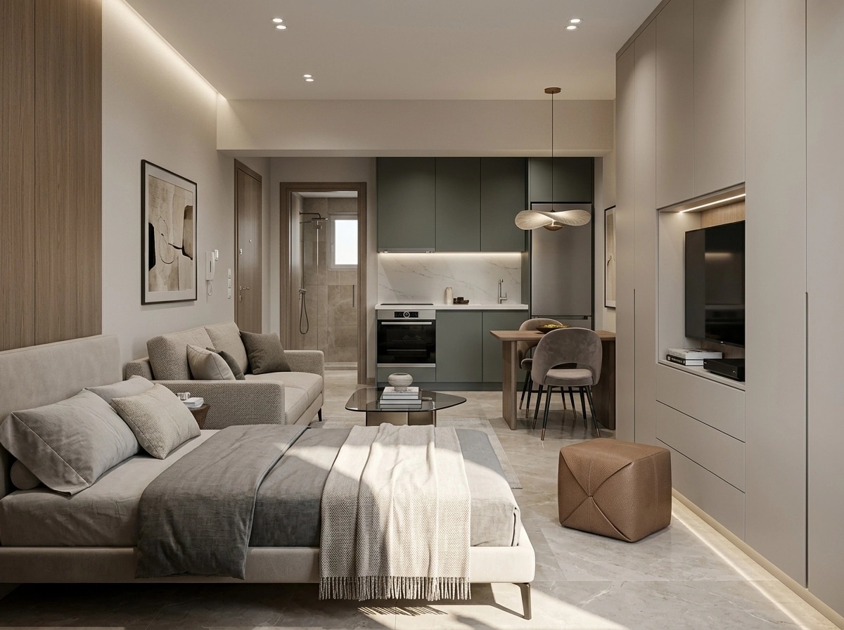 Interior design in Contemporary style — studio by GenRoom AI