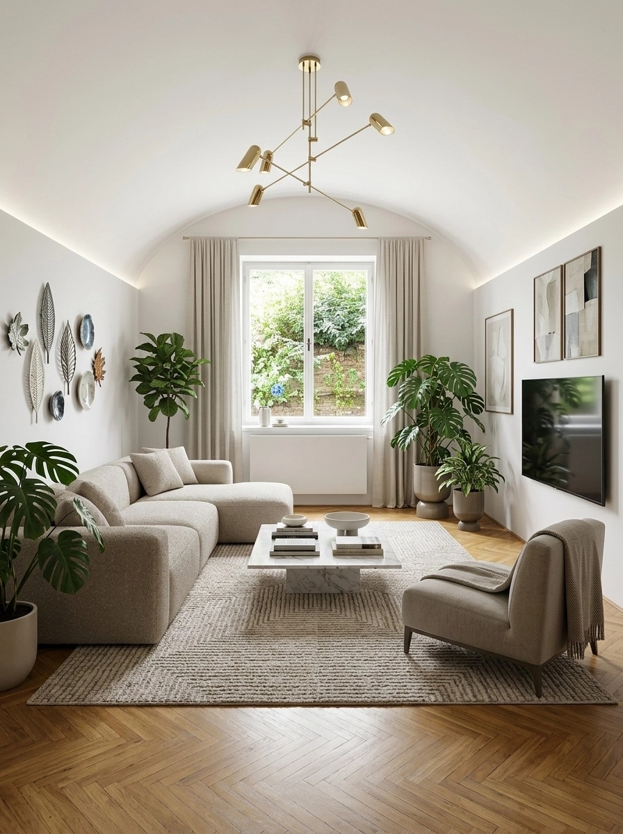 Interior design in Contemporary style — Living Room by GenRoom AI