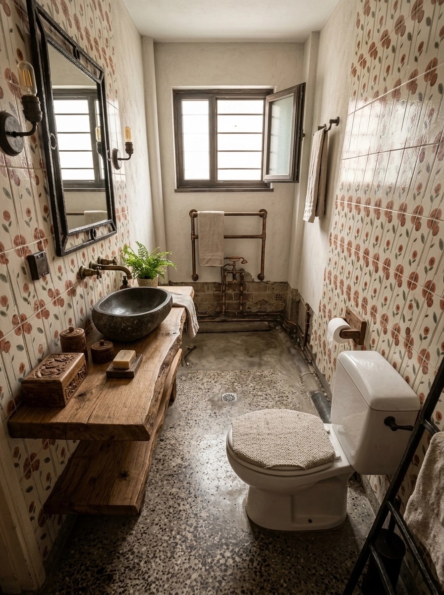 Rustic Salle de Bain design — interior photo by GenRoom AI