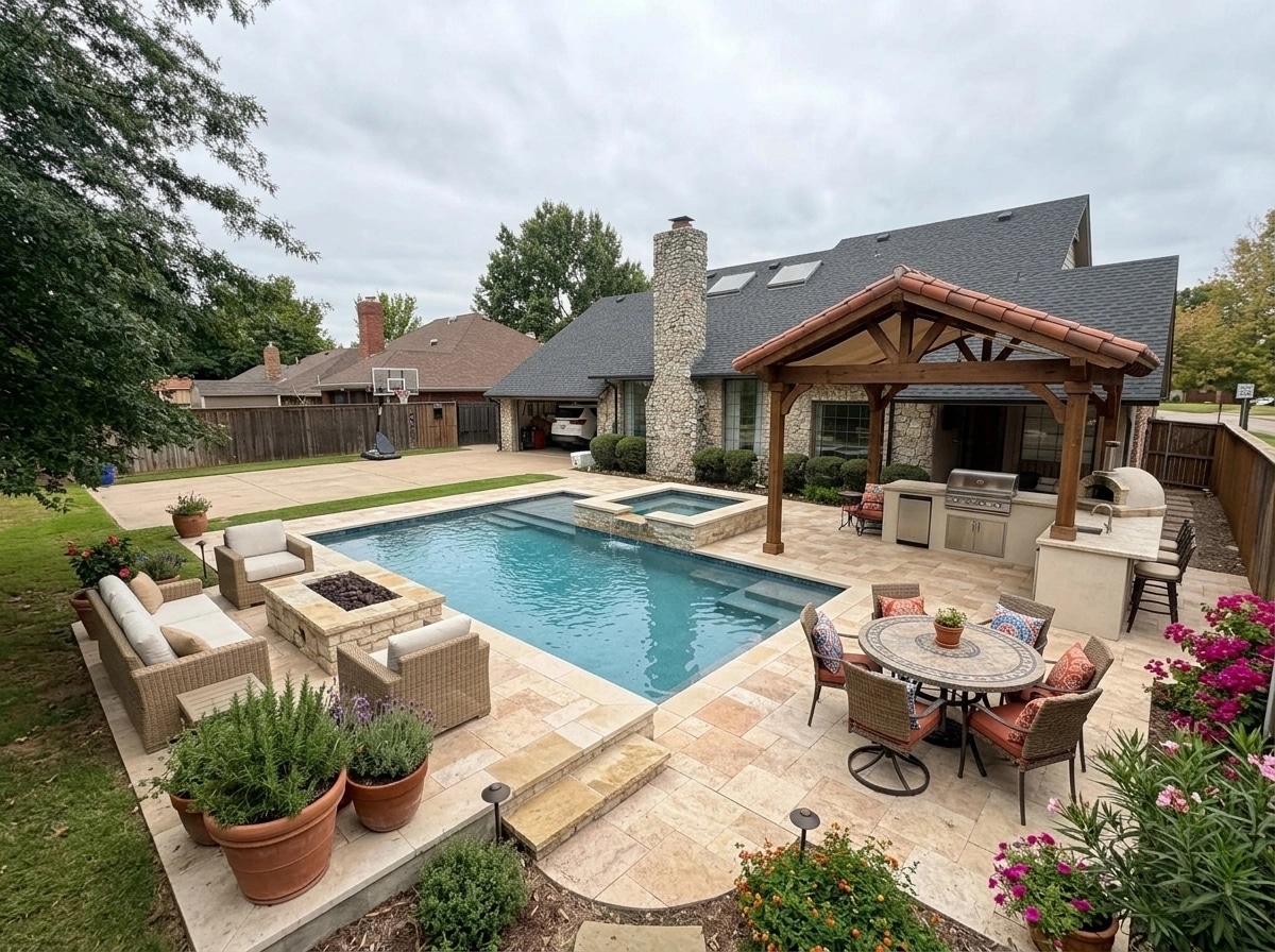 Mediterranean Yard Yard design — yard photo by GenRoom AI