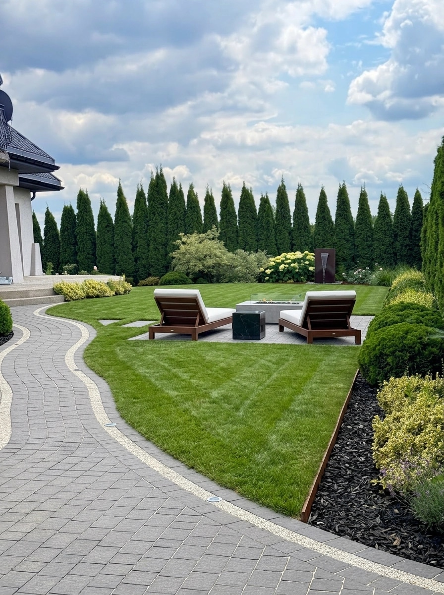 Landscape design in Minimalist Yard style — Yard by GenRoom AI