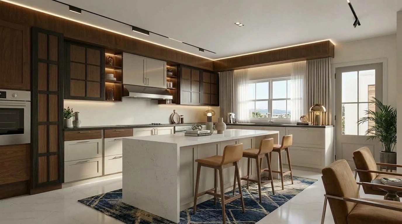 Interior design in Contemporary style — Living Room by GenRoom AI