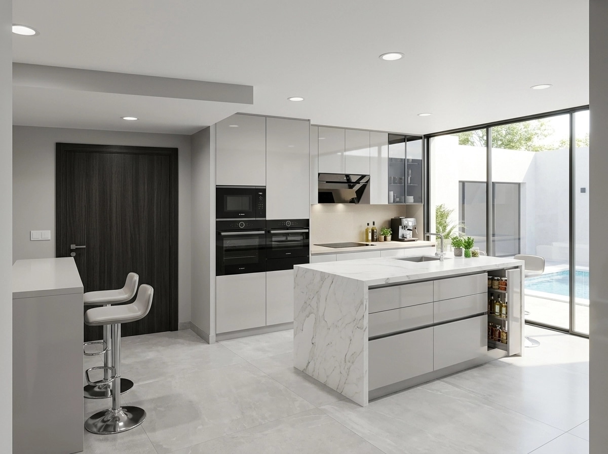 Blacktec Kitchen design — interior photo by GenRoom AI