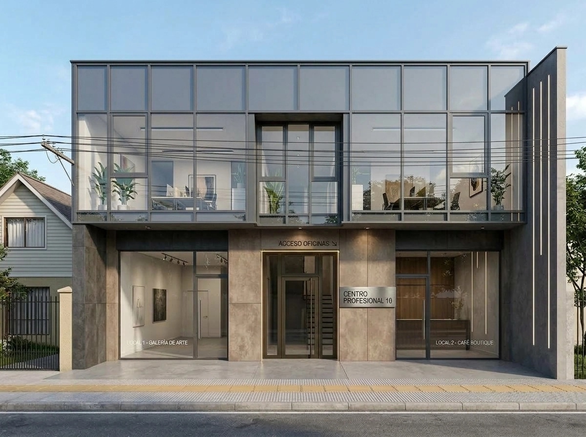 Fasaddesign i stilen Contemporary Facade — Fasad av GenRoom AI