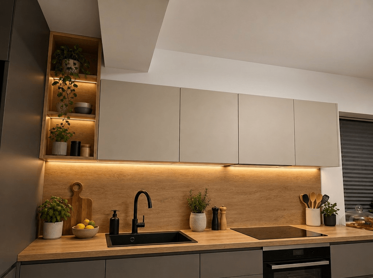 Contemporary Kitchen design — interior photo by GenRoom AI