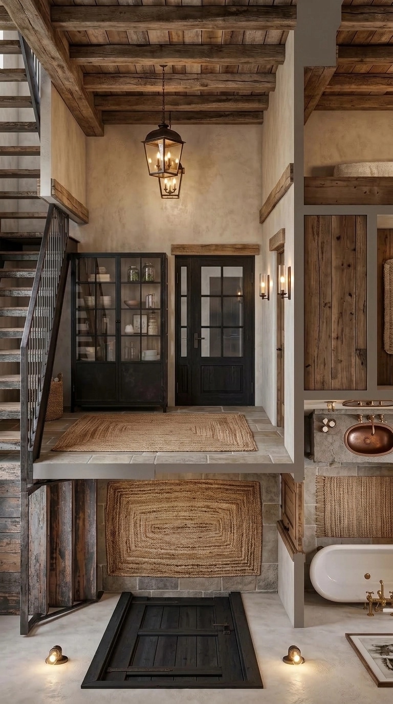 Interior design in Rustic style — Living Room by GenRoom AI