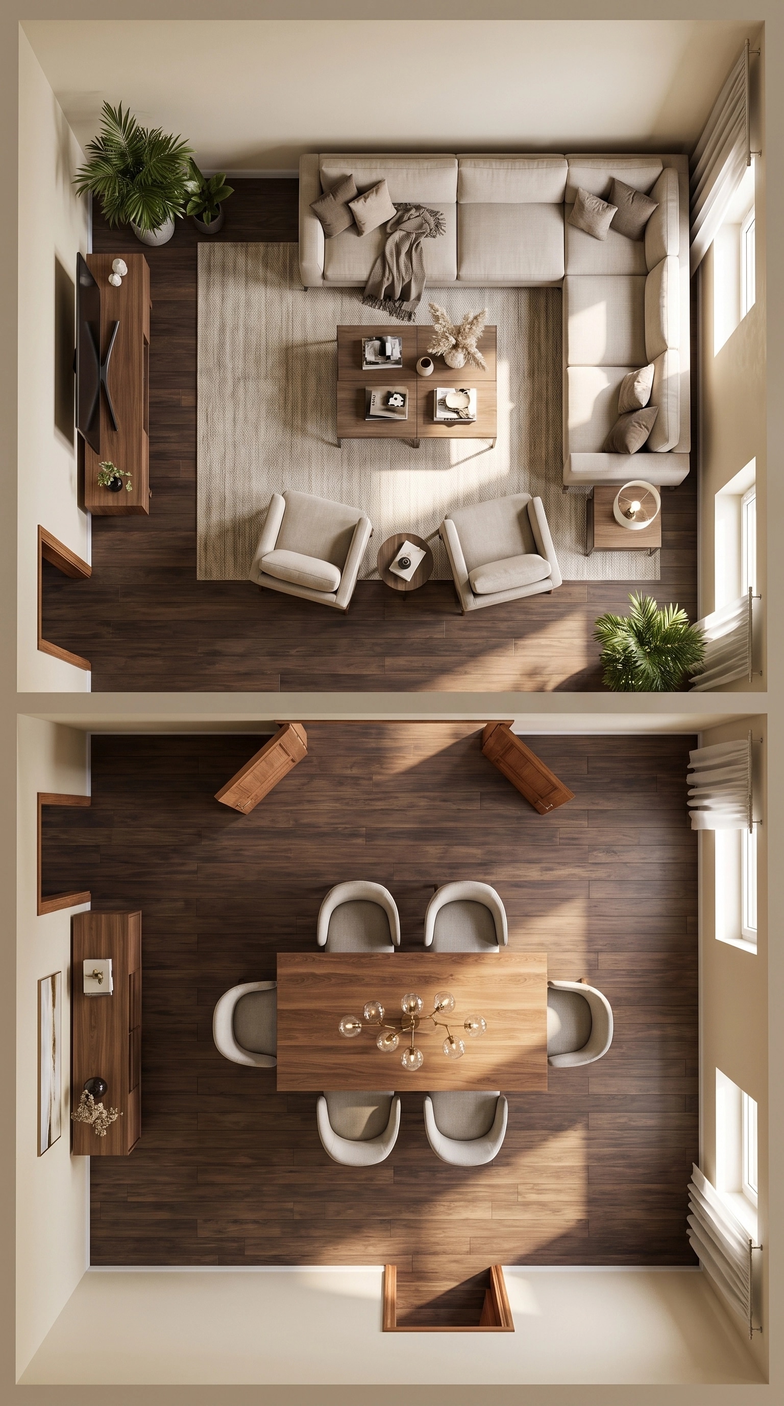 Interior design in Contemporary style — Living Room by GenRoom AI